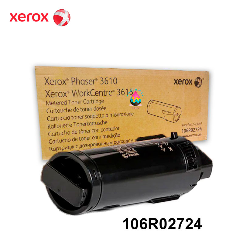 Tóner Xerox 106R02724 Negro Tóner Xerox 106R02724 Negro